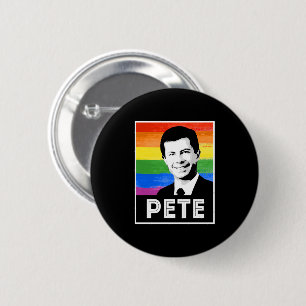 Badge Rond 5 Cm Drapeau Pete LGBT