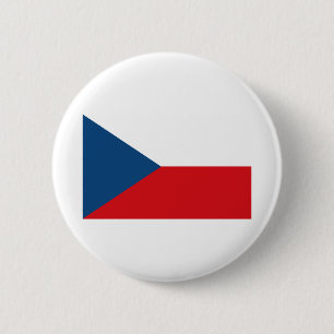 Badge Rond 5 Cm Drapeau République tchèque