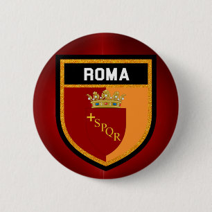 Badge Rond 5 Cm Drapeau rom