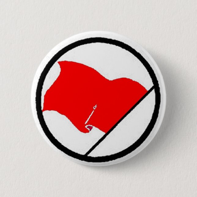 Badge Rond 5 Cm Drapeau rouge (Devant)