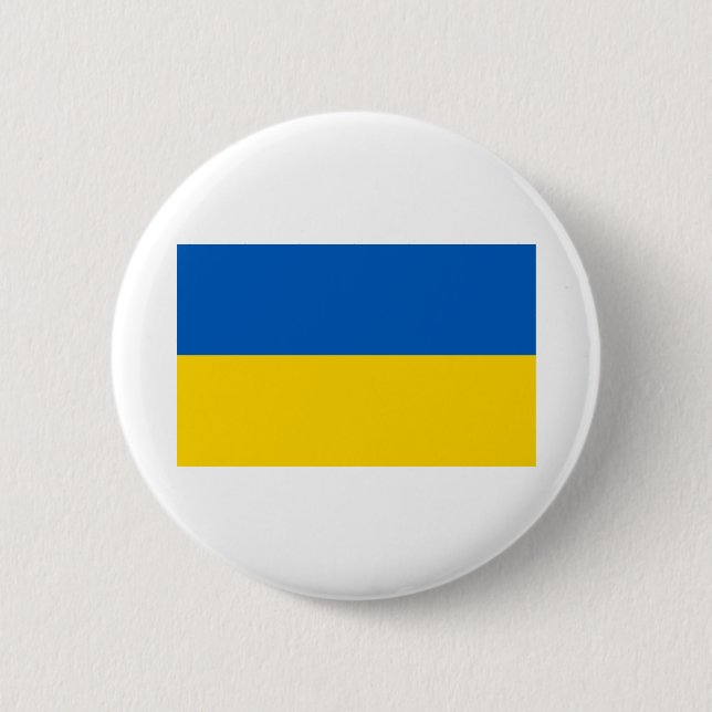 Badge Rond 5 Cm Drapeau Ukraine (Devant)