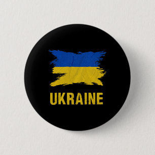 Badge Rond 5 Cm Drapeau ukrainien vintage drapeau Ukraine 3