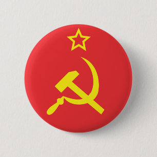 Badge Rond 5 Cm Drapeau URSS