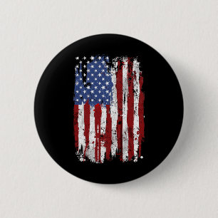 Badge Rond 5 Cm Drapeau Usa Drapeau Américain États-Unis D'Amériqu