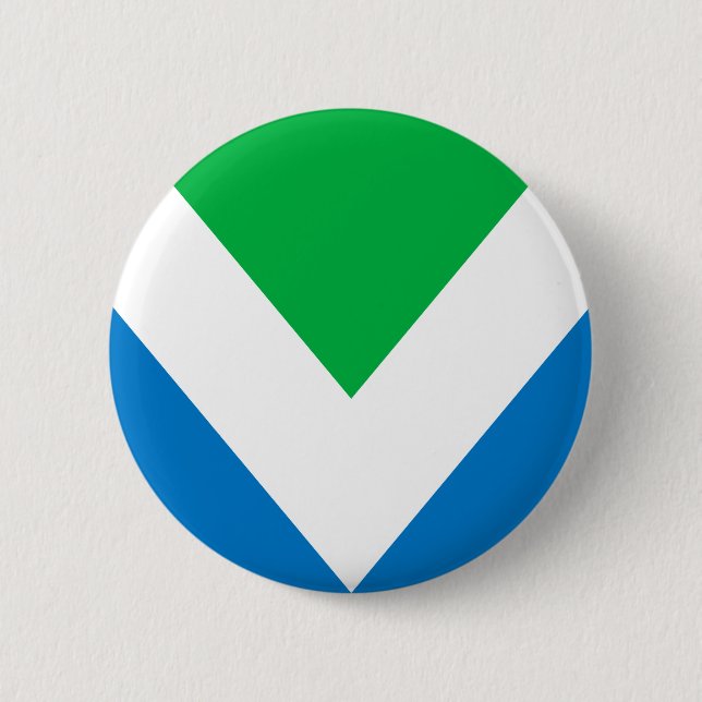 Badge Rond 5 Cm Drapeau végétal international (Devant)
