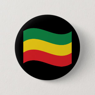 Badge Rond 5 Cm Drapeau vert, or (jaune) et rouge