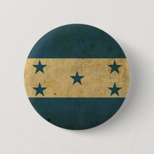 Badge Rond 5 Cm Drapeau vintage du Honduras