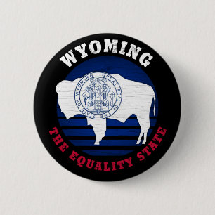 BADGE ROND 5 CM DRAPEAU WYOMOMING EQUALITY STATE