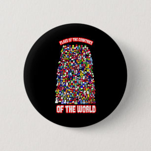 Badge Rond 5 Cm Drapeaux Des Pays Du Monde International