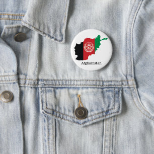 Badge Rond 5 Cm Drapeaux et pays Afghanistan