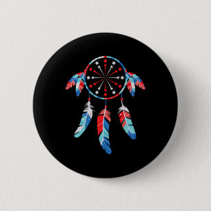 Badge Rond 5 Cm Dream Catcher Wind Chimes 4 juillet