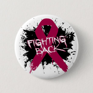 Badge Rond 5 Cm Drépanocytose - battant en retraite