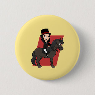 Badge Rond 5 Cm Dressage de cavalier
