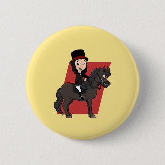 Badge Rond 5 Cm Dressage de cavalier