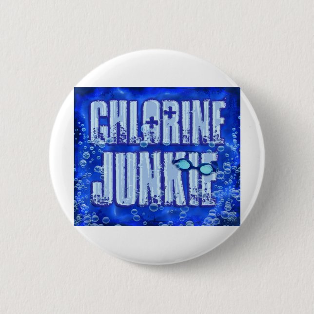 Badge Rond 5 Cm drogués de chlore (Devant)