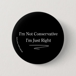 Badge Rond 5 Cm droite conservatrice