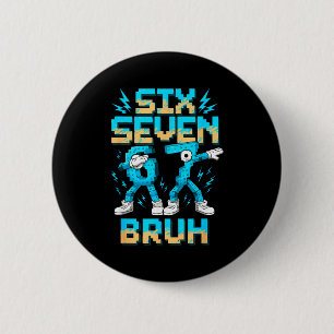 Badge Rond 5 Cm Drôle 67 Dab Six Sept Burh Noël 6 7 Dabbing