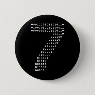 Badge Rond 5 Cm Drôle 67 Mème Code Binaire Tech Geek Numérique Six