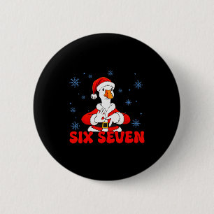 Badge Rond 5 Cm Drôle 67 Meme Silly Goose Noël 67 Meme Xmas B