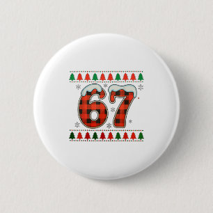 Badge Rond 5 Cm Drôle 67 Six Sept Équipe Mème Noël Sweatshirt Sale