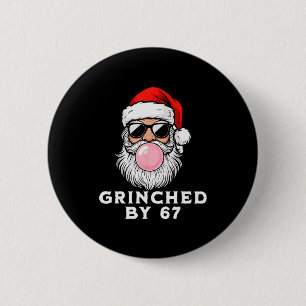 Badge Rond 5 Cm Drôle 67 Six Sept Xmas Meme Brainrot 67 Édité par