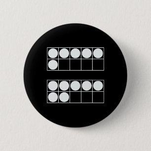 Badge Rond 5 Cm Drôle 6 7 Nombre Math Enseignants Élèves Six Sept