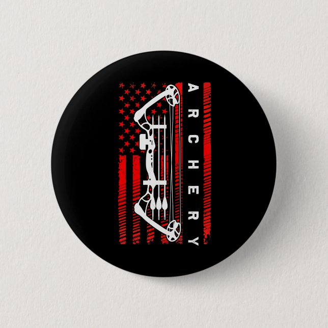 Badge Rond 5 Cm Drôle amusant tir à l'arc (Devant)