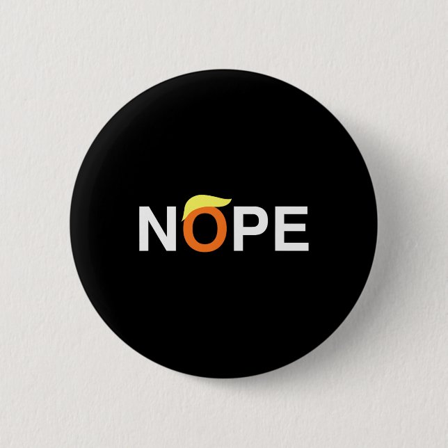 Badge Rond 5 Cm Drôle anti-Trump (Devant)