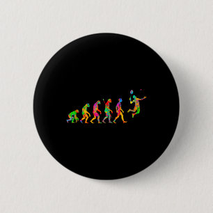 Badge Rond 5 Cm Drôle Badminton Coloré Pour Hommes Femmes Ball Spo
