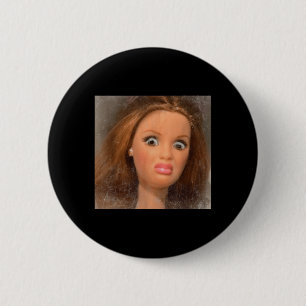 Badge Rond 5 Cm Drôle dégoûtant poupée visage mème _1