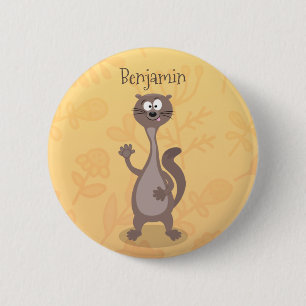 Badge Rond 5 Cm Drôle dessin animé en toile