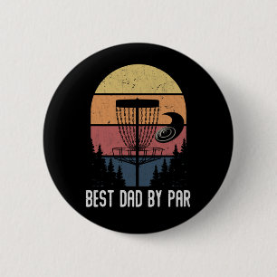 Badge Rond 5 Cm Drôle Disque Golf Père Frisbee Papa