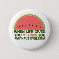 Drôle Dyslexie Citation Dyslexique Humour Watermel