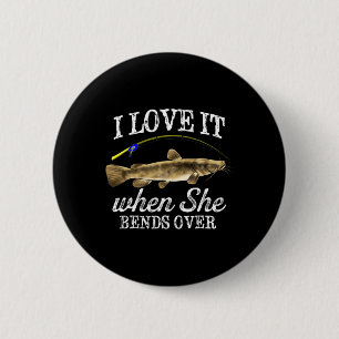Badge Rond 5 Cm Drôle Flathead Catfish Pêche Poisson d'eau douce G