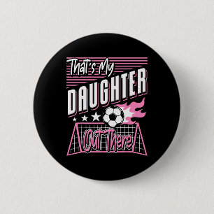 Badge Rond 5 Cm Drôle, j'aime les papas de foot 