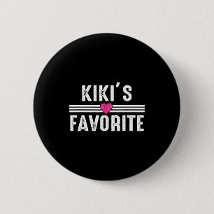 Badge Rond 5 Cm Drôle Kiki'ss Fils préféré Fille Je suis Kiki's's