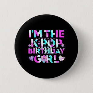 Badge Rond 5 Cm Drôle Les filles d'anniversaire K-Pop Amoureux de