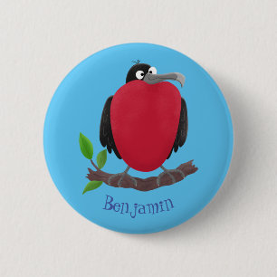 Badge Rond 5 Cm Drôle magnifique dessin animé de frégate