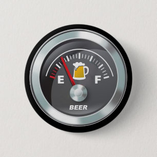 Badge Rond 5 Cm Drôle - mesure haute de Fill'er de mètre de biè