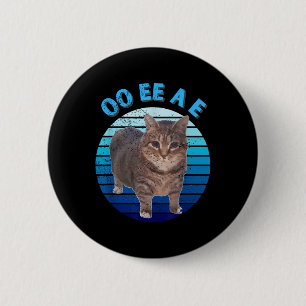 Badge Rond 5 Cm Drôle Oiia Distressed Chat Frottant Chat Oi Oi Uia