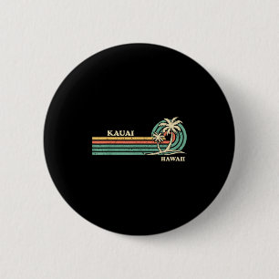 Badge Rond 5 Cm Drôle Vintage Rétro vacances été Hawaii Kauai B