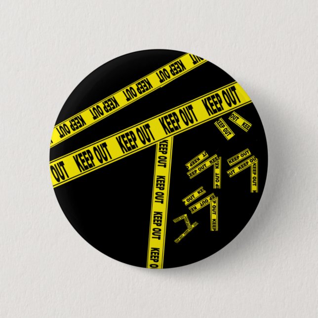 Badge Rond 5 Cm DRRR ! EMPÊCHEZ D'ENTRER le bouton (Devant)