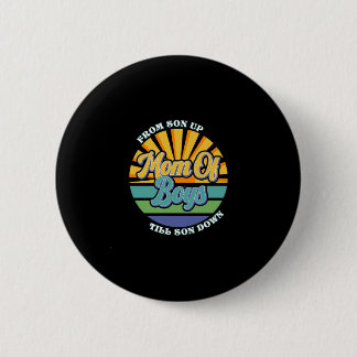 Badge Rond 5 Cm Du Fils À La Maman Des Garçons, Jusqu'Au Fils À La