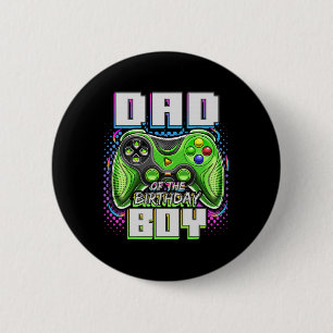 Badge Rond 5 Cm Du jeu vidéo assorti au garçon d'anniversaire P