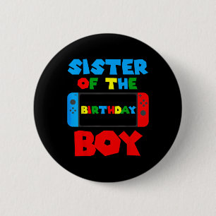 Badge Rond 5 Cm Du Jeu Vidéo Correspondant Garçon Anniversaire Ann