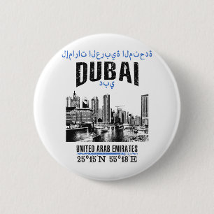 Badge Rond 5 Cm Dubaï