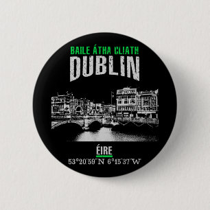 Badge Rond 5 Cm Dublin