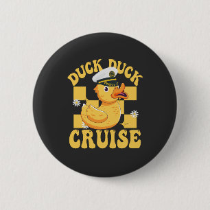 Badge Rond 5 Cm Duck Duck Cruise Funny Famille Croisière correspon