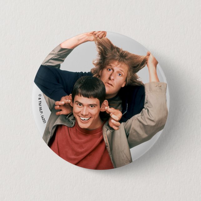 Badge Rond 5 Cm Dumb et Dumb | Lloyd et Harry (Devant)