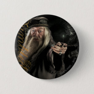 Badge Rond 5 Cm Dumbledore Script Logo